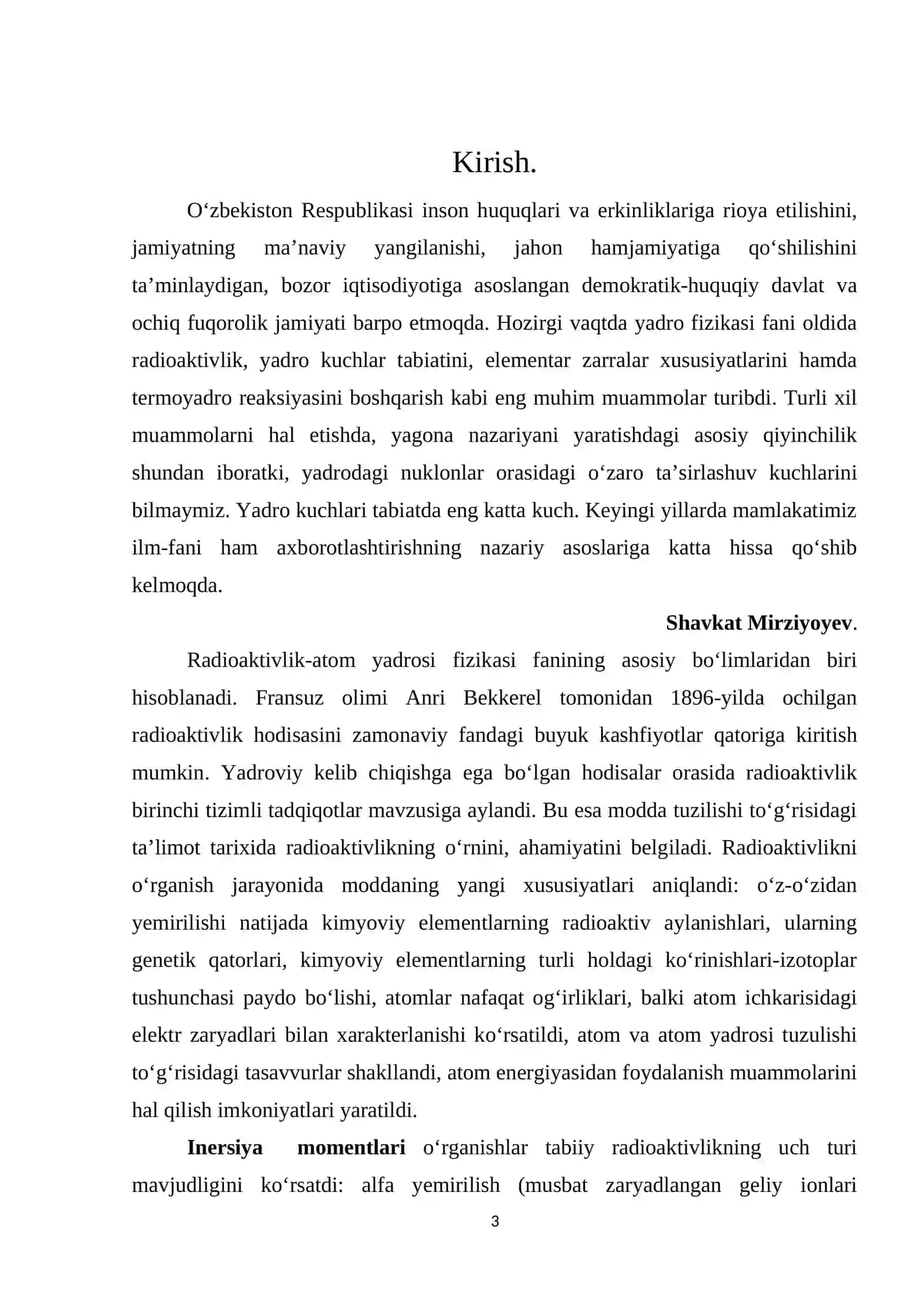 KIMYOVİY TEXNOLOGIYALAR (ISHLAB CHIQARISH TURLARI BO‘YICHA) 3