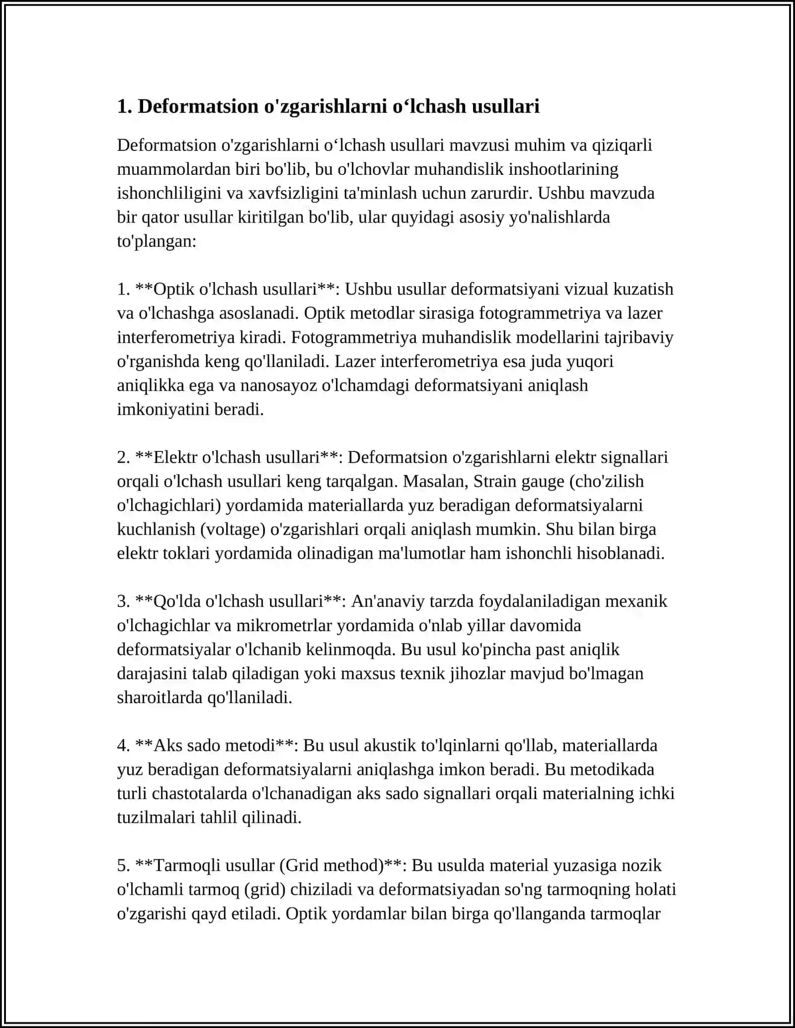 FOYDALI QAZILMALARNI QAZIB OLISHDA KON JINSI MASSIVIDA SODIR BO’LADIGAN DEFORMATSION O’ZGARISHLARNI O’LCHASH QURILMALARI 3
