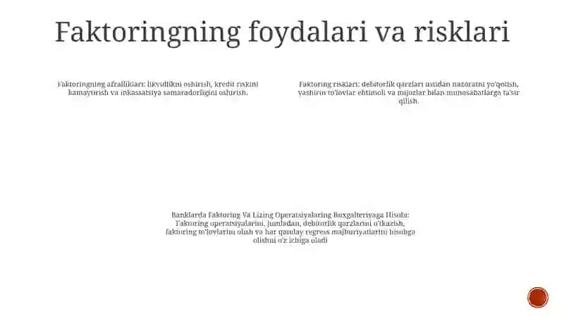 Banklarda Faktoring Va Lizing Operatsiyalaring Buxgalteriyaga Hisobi 3