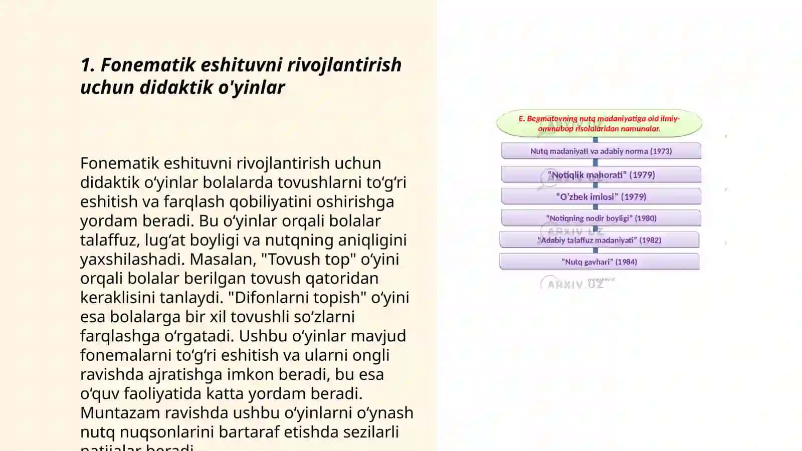 Fonematik eshituv va idrokni rivojlantirish boʻyicha didaktik oʻyinlar 3