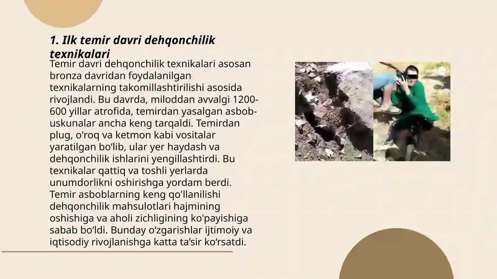 Ilk temir davri dehqon jamoalarining shakllanish jarayoni 3