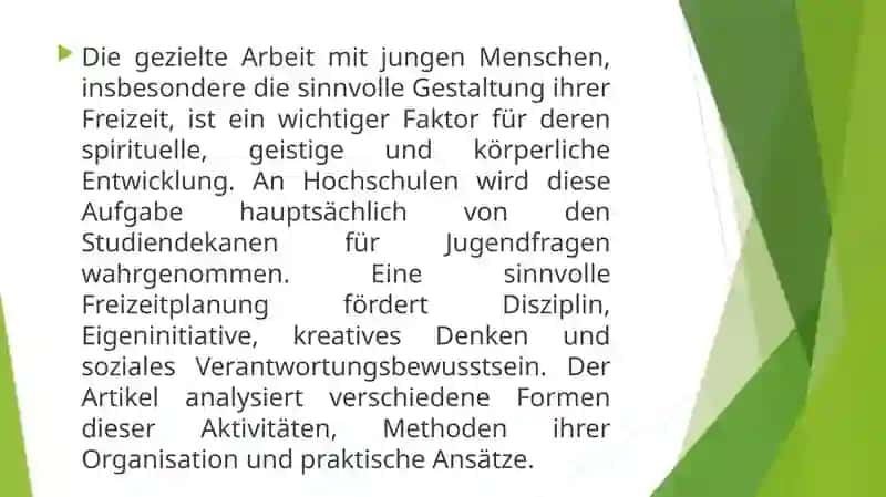 Wie verbringen sich die Studenten ihre Freizeit 3
