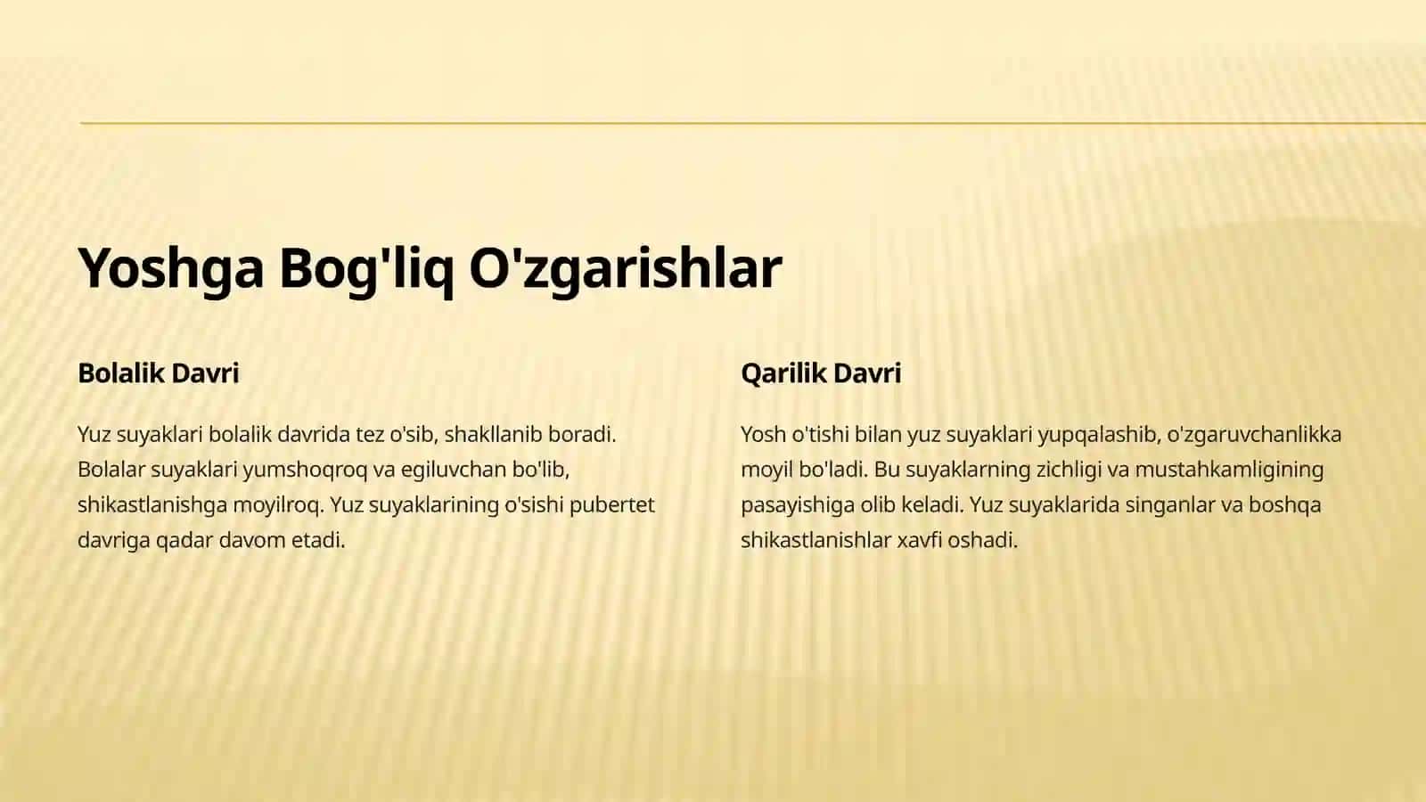 Yuz Suyaklari: Yosh va Jins Xususiyatlari va Anomaliyalari 3