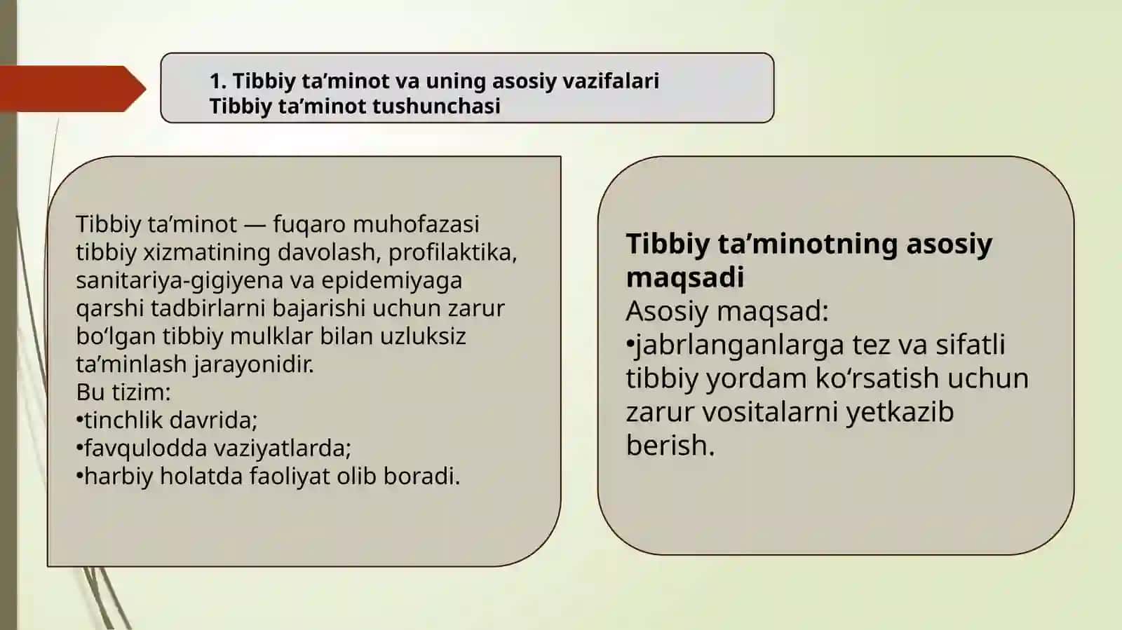 Fuqaro muxofazasi tibbiy xizmati tuzilmalarini tibbiy va boshqa mulklar bilan taminlash 3