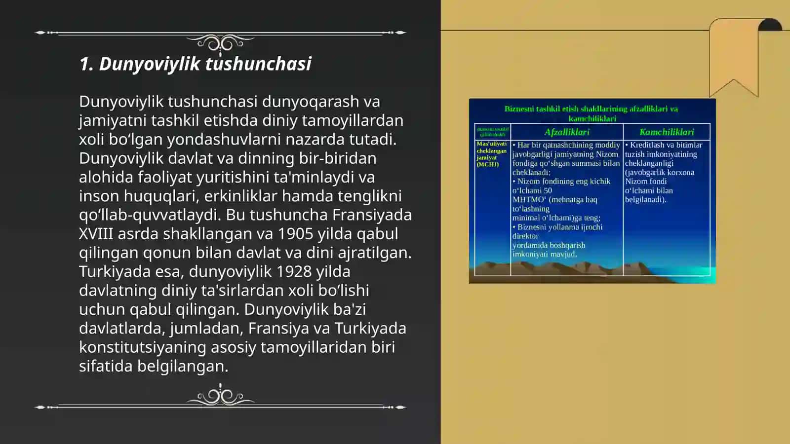 Dunyoviylik tushunchasi 3