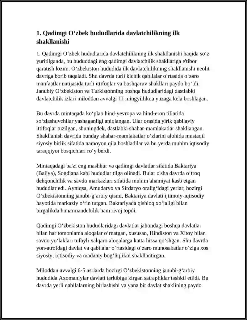 O‘zbekiston Davlatchilik Tarixi 3