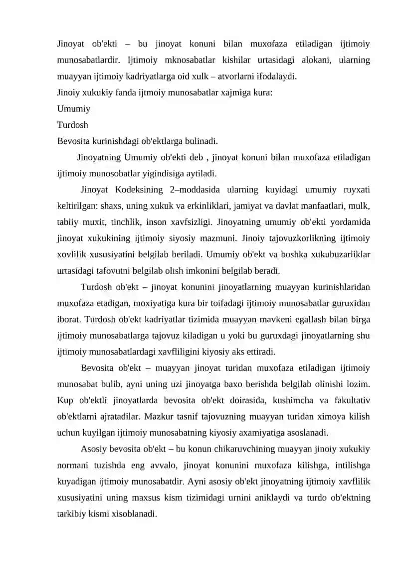 Jinoyatning Tushunchasi va Turari 3