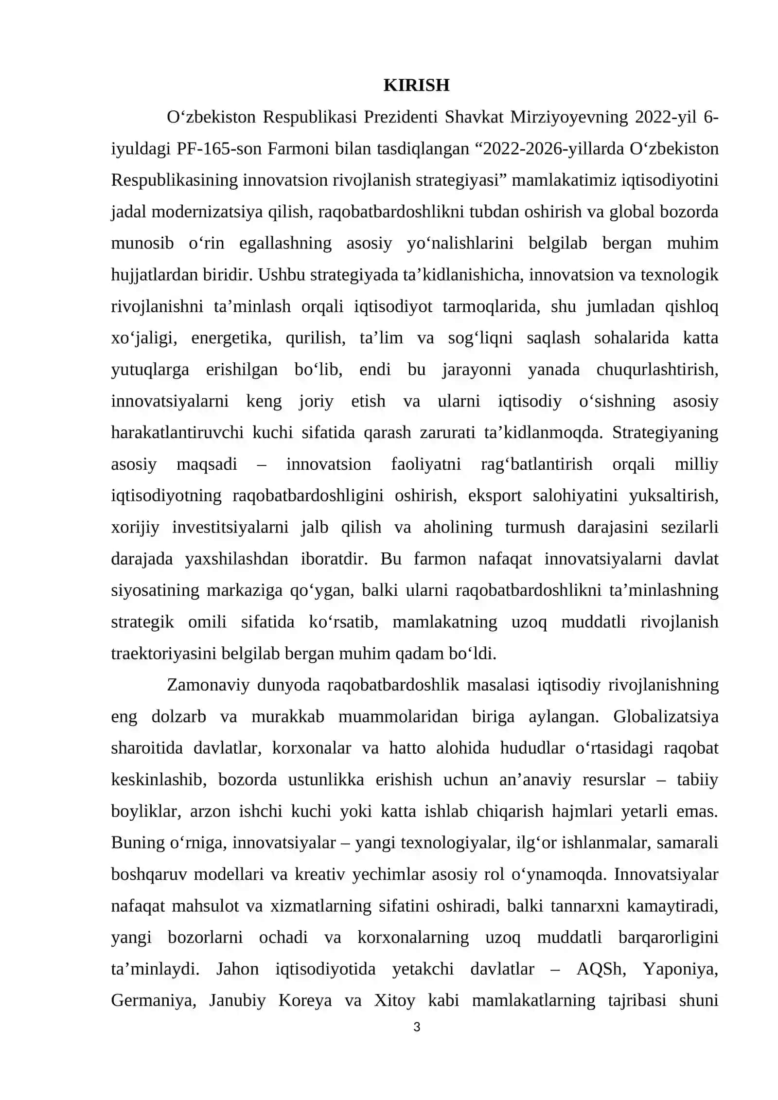 Raqobatbardoshlikni oshirishda innovatsiyalarning o'rni 3
