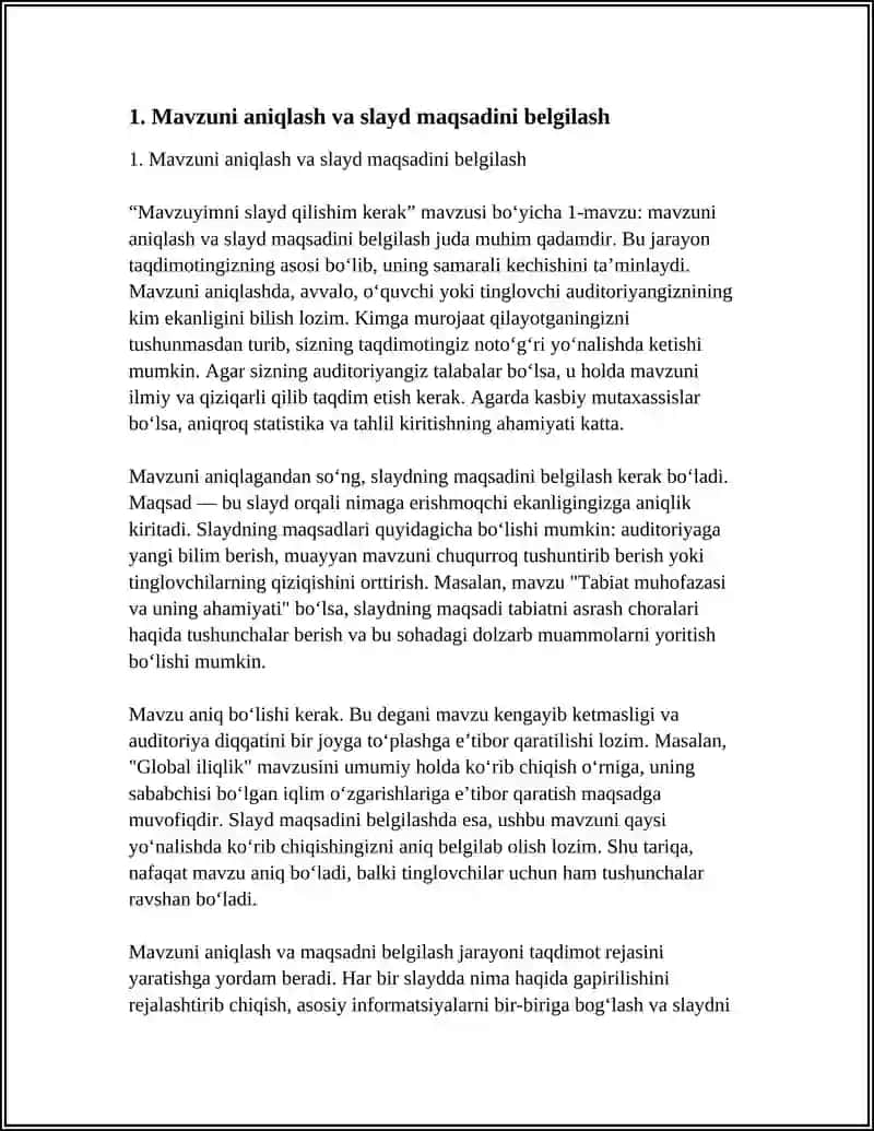 MAVZUYIMNI SLAYD QILISHIM KERAK 3