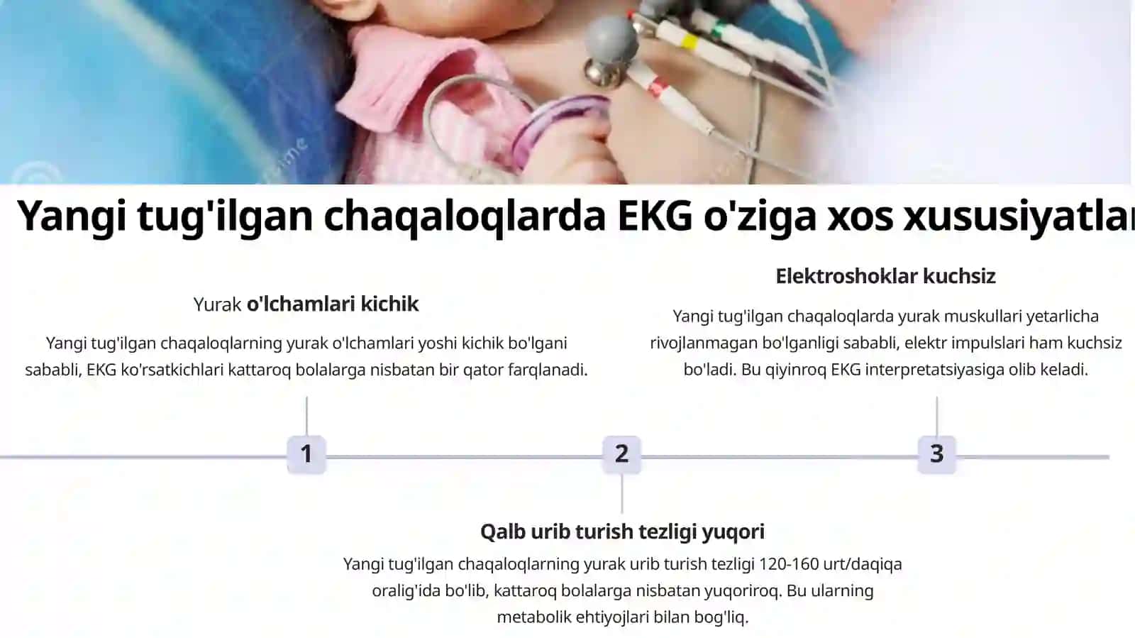 Yangi tug'ilgan chaqaloqlarda Elektrokardiograma va uning o'ziga xos xususiyatlari 3
