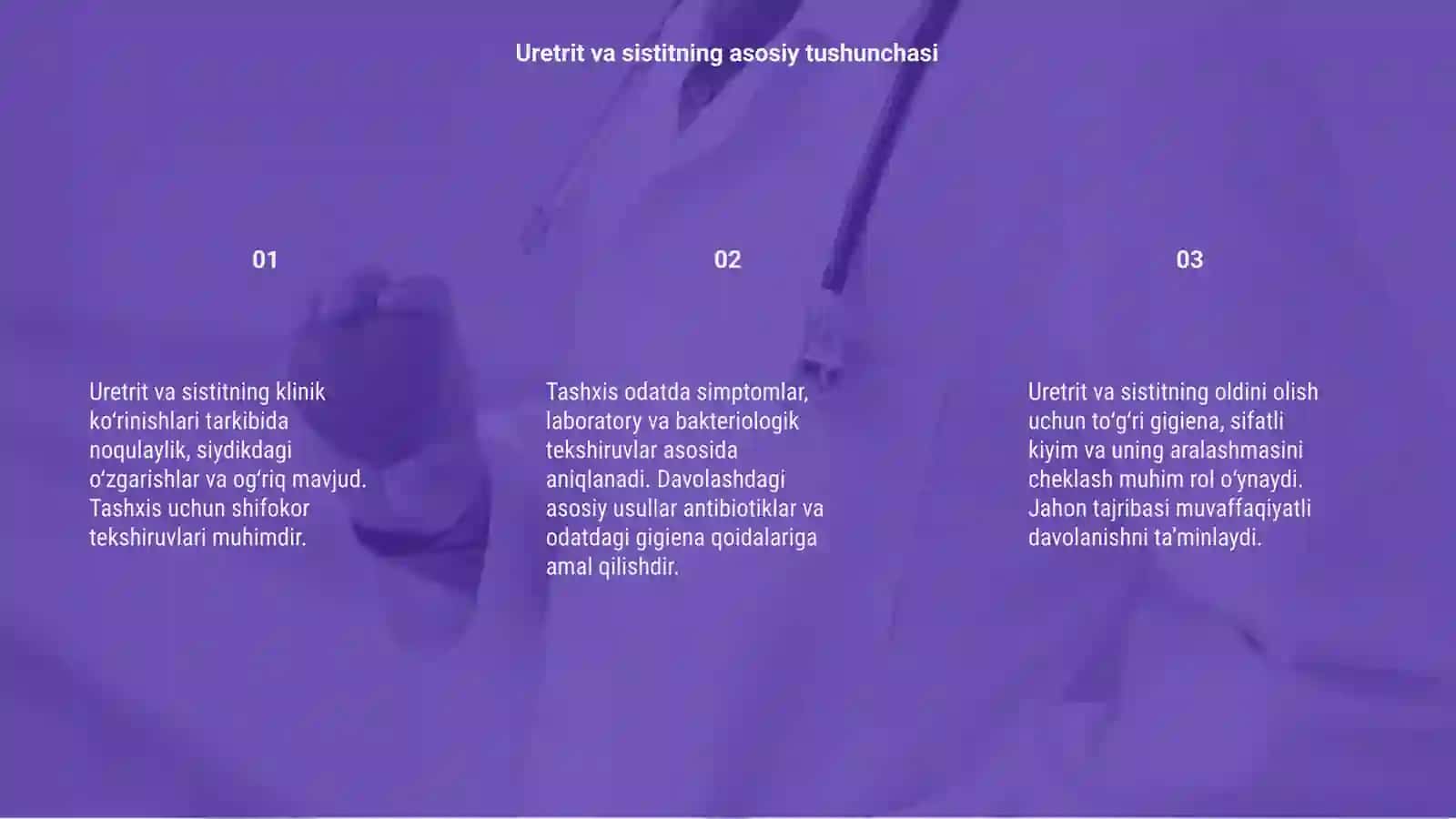 Uretrit va sistitning klinik ko‘rinishlari 3