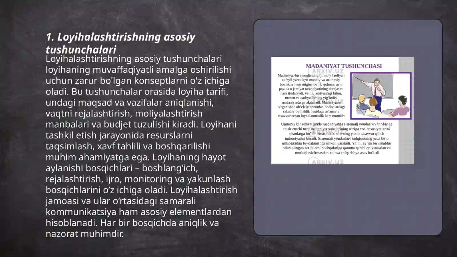 Loyihalashtirishning mohiyati 3