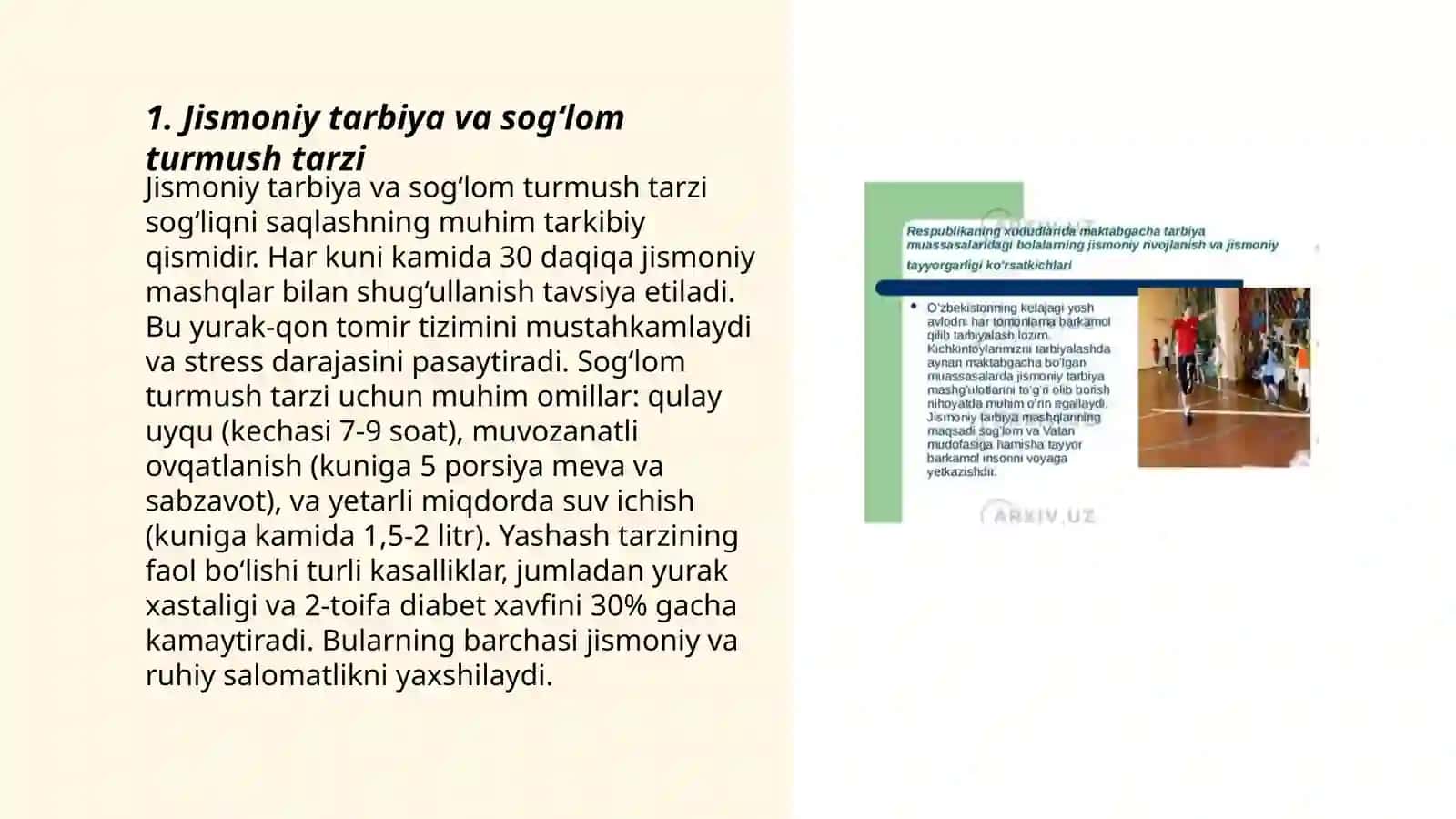 Jismoniy tarbiya darslarining tarbiyaviy vazifalari 3