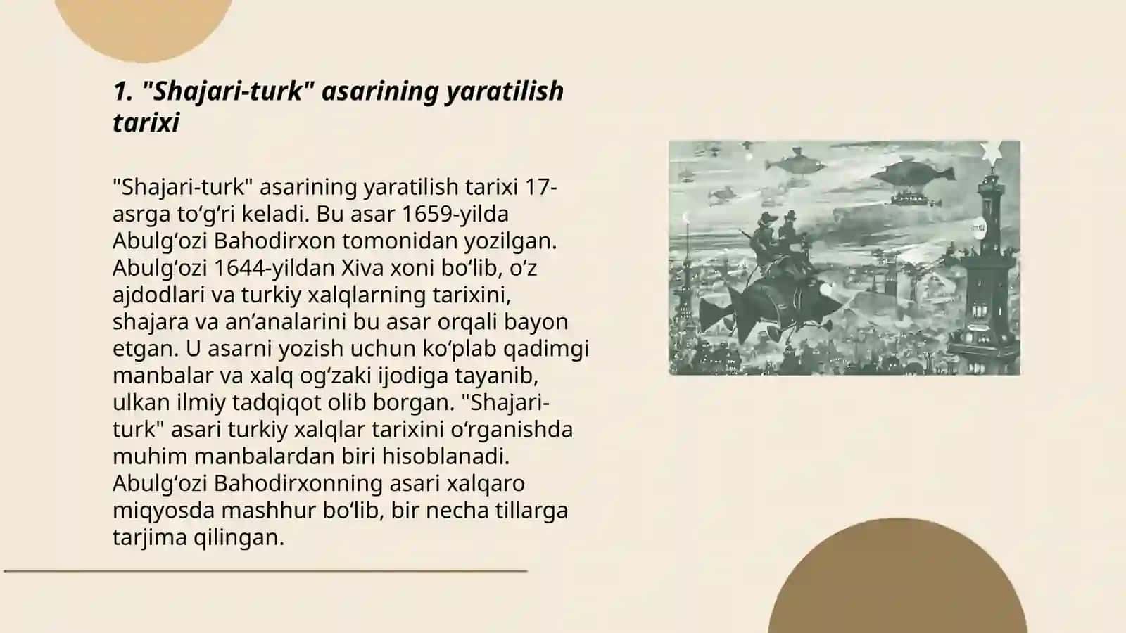"Shajari-turk" asarining adabiyot tarixidagi o'rni 3