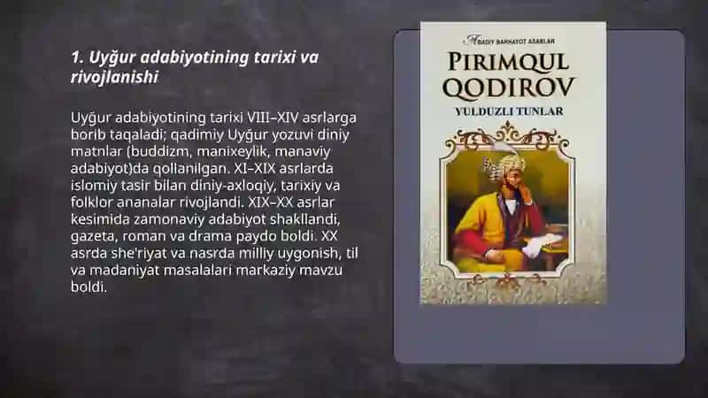 Uyğur adabiyoti haqida 3