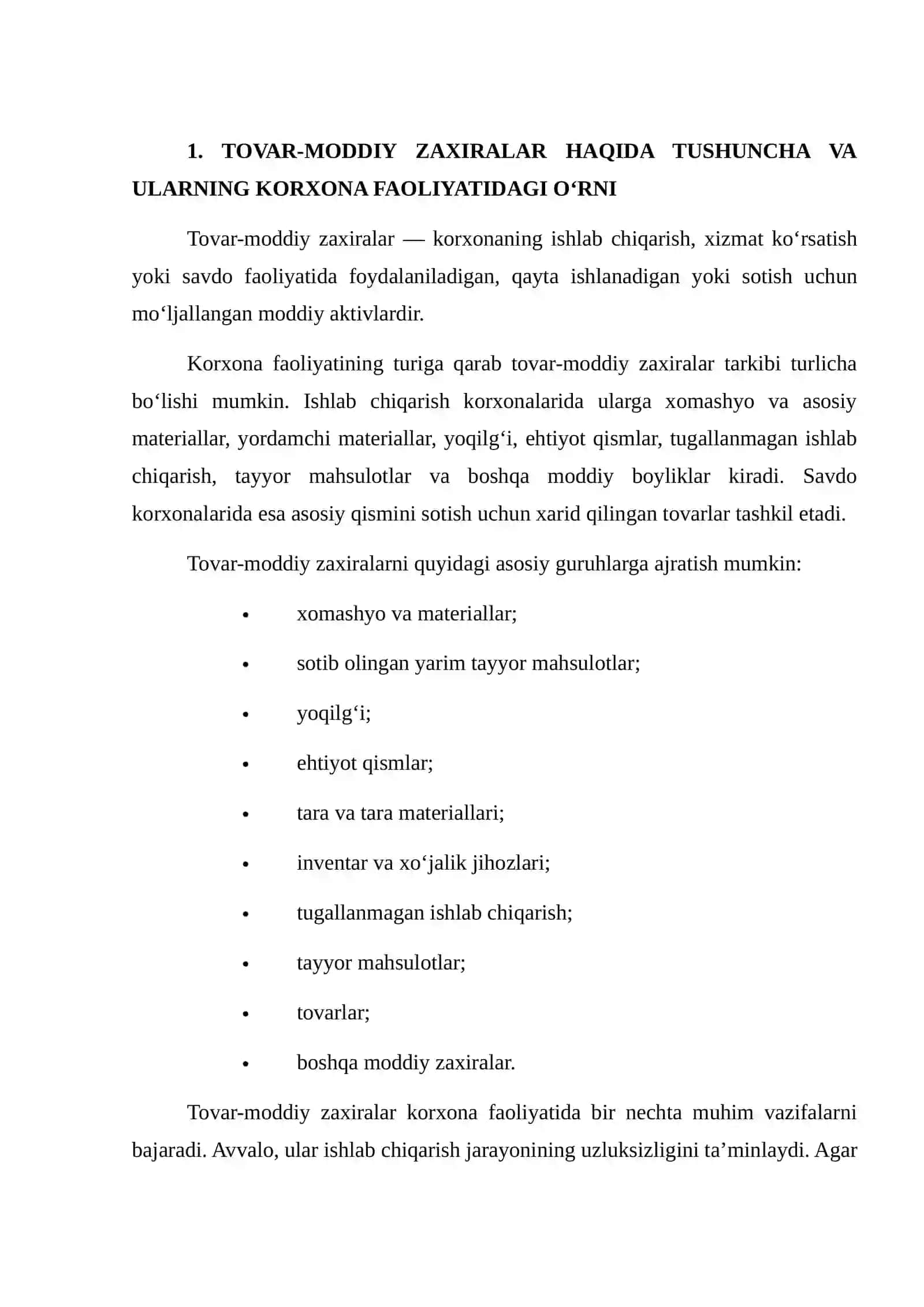 TOVAR-MODDIY ZAXIRALAR AUDITI: MOHIYATI VA AHAMIYATI 3