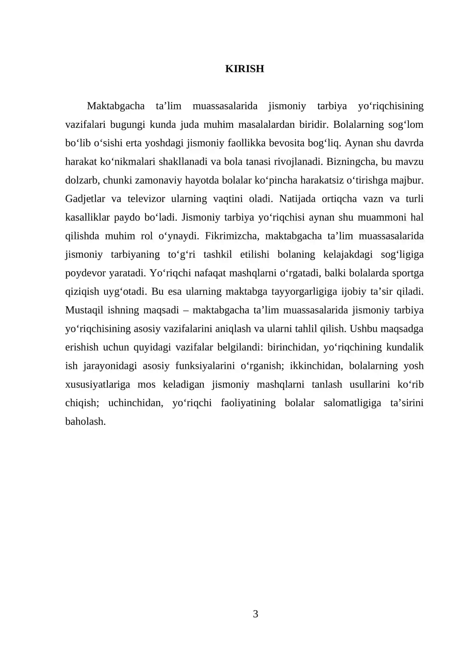 Maktabgacha ta’lim muassasalarida jismoniy tarbiya yo‘riqchisining vazifalari 3