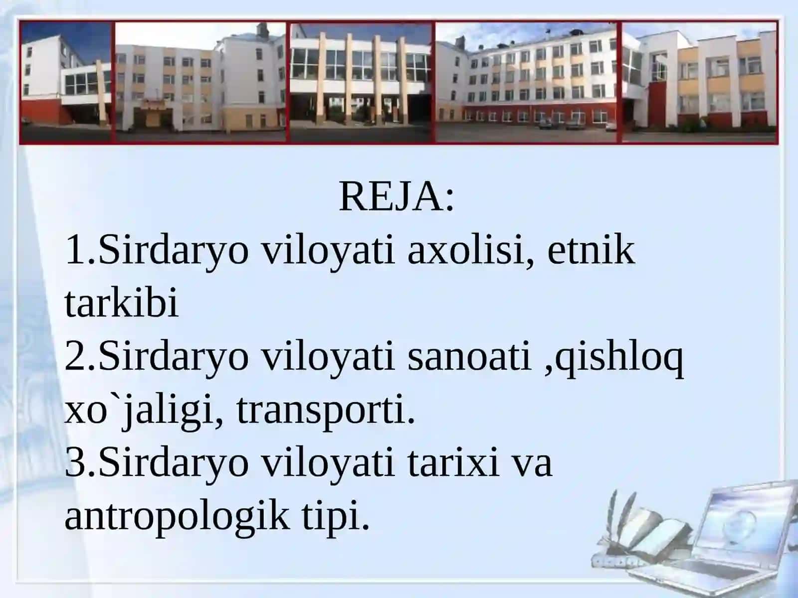 Sirdaryo viloyati TARIX 201- GURUH 3