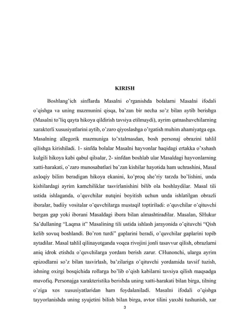 Ona-tili va uni oʻqitish metodikasi 2-sinf 3
