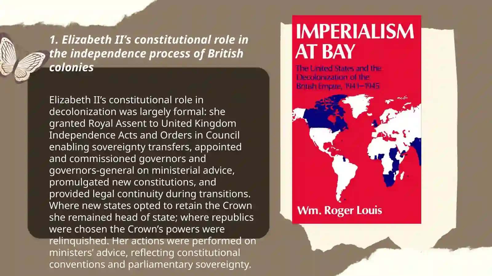 The decolonization of the British Empire and Elizabeth II 3