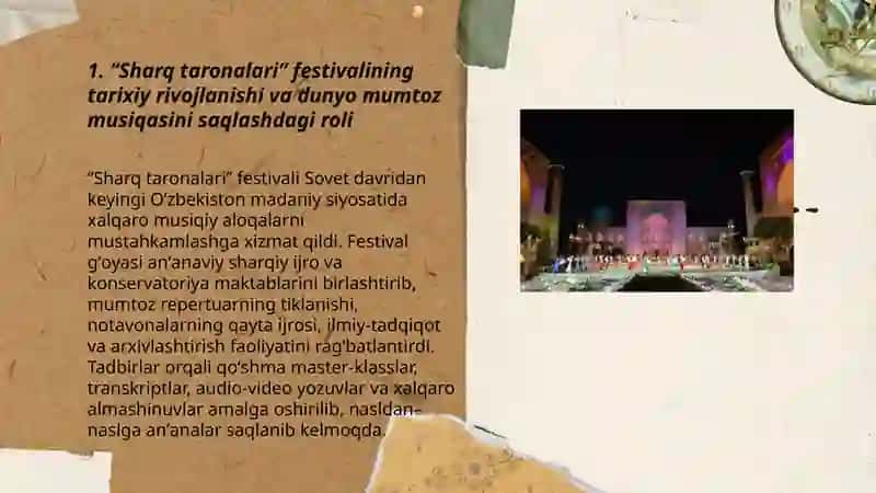 "Sharq taronalari" xalqaro musiqa festivali 3