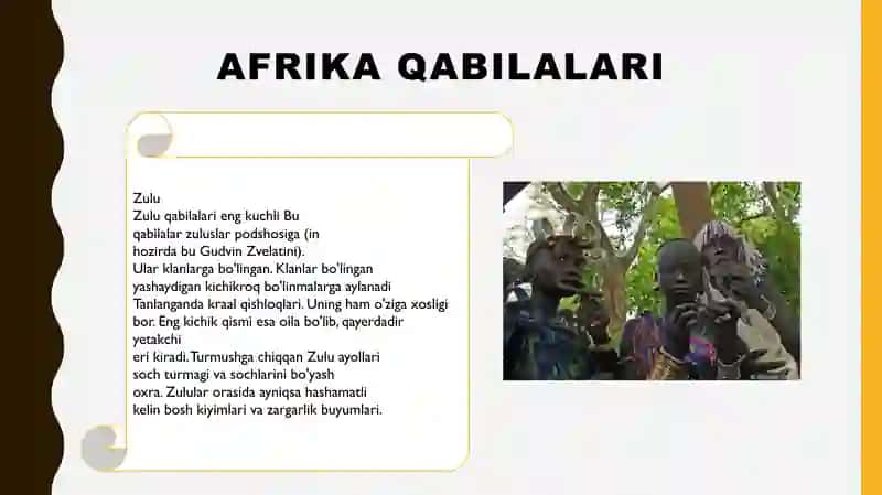 SHARQIY AFRIKA AHOLISI IDISH TOVOQ-TOVOQLAR, TAOMLAR, ULARNING MAROSIMIY HUSUSIYATLARI 3
