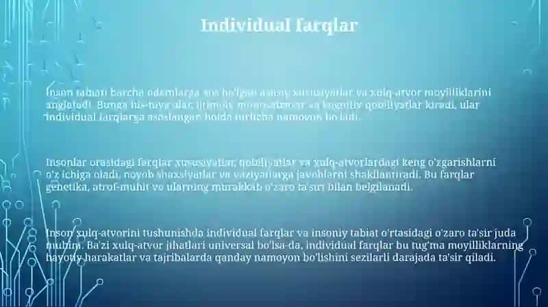 Inson irodasining tabiati 3