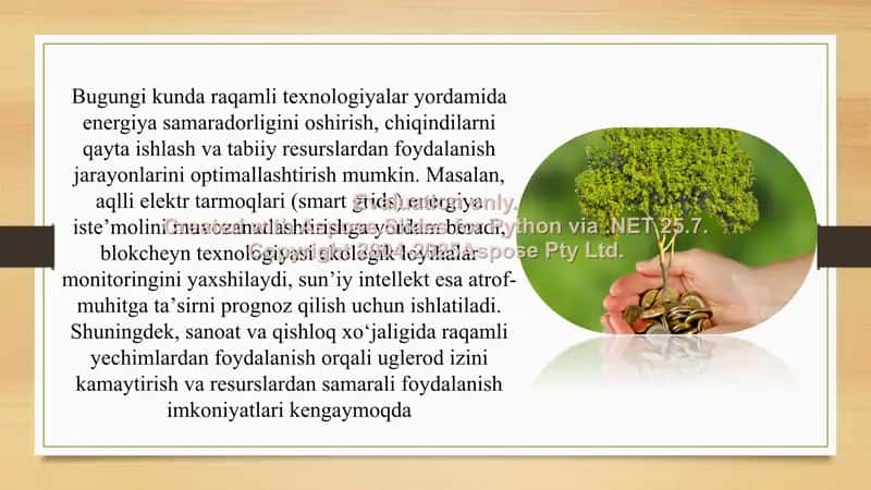 Yashil iqtisodiyotga o‘tish jarayonida raqamli texnologiyalarning roli va mavjud to‘siqlar 3