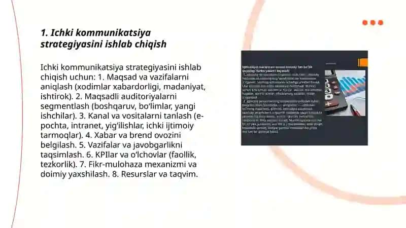 Tashkilot ichida samarali kommunikatsiya tizimlarini yaratish va boshqarish 3