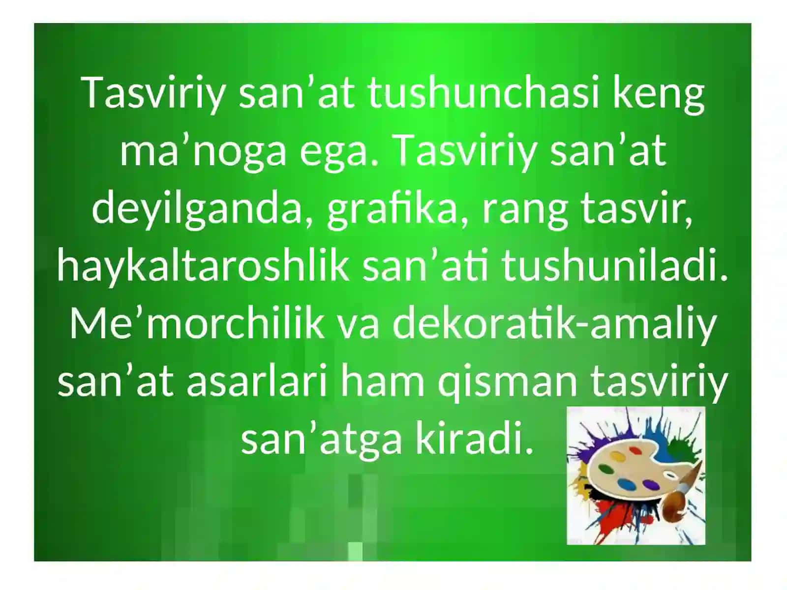 Maktabgacha yoshdagi bolalarni tasviriy san'at asarlari bilan tanishtirish 3