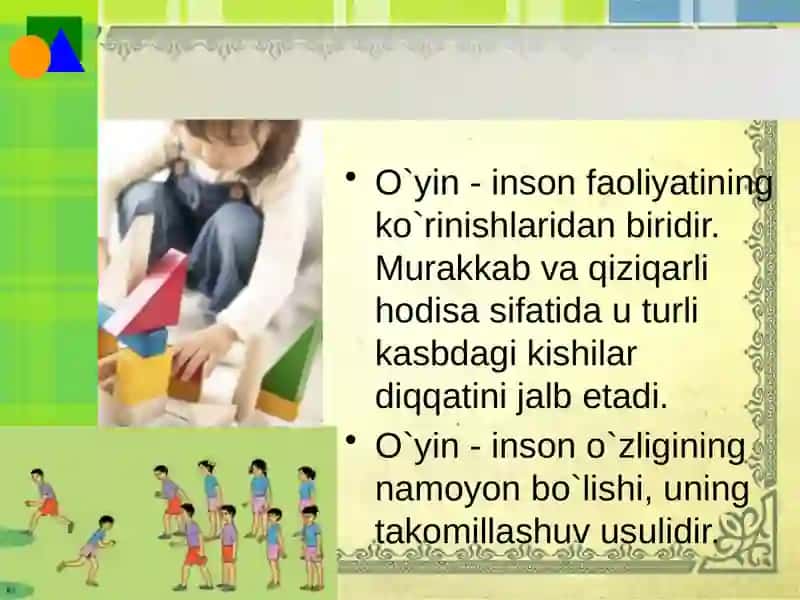 Elementarmatematika fanidagi o'yinlar 3