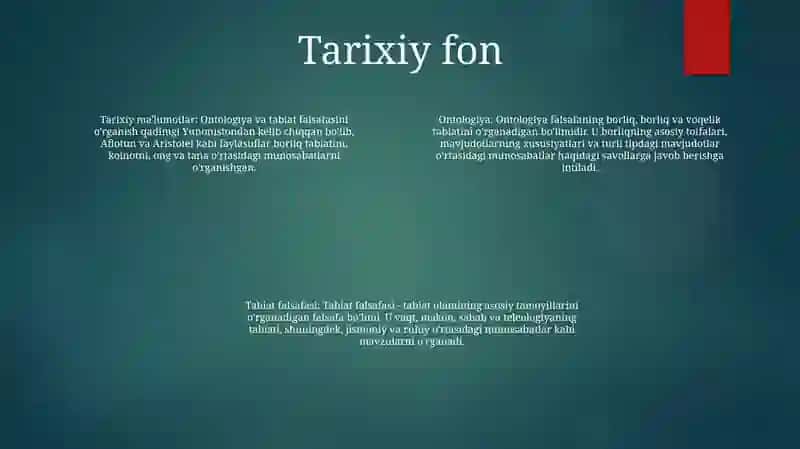 Ontologiya Va Tabiat Falsafasi 3