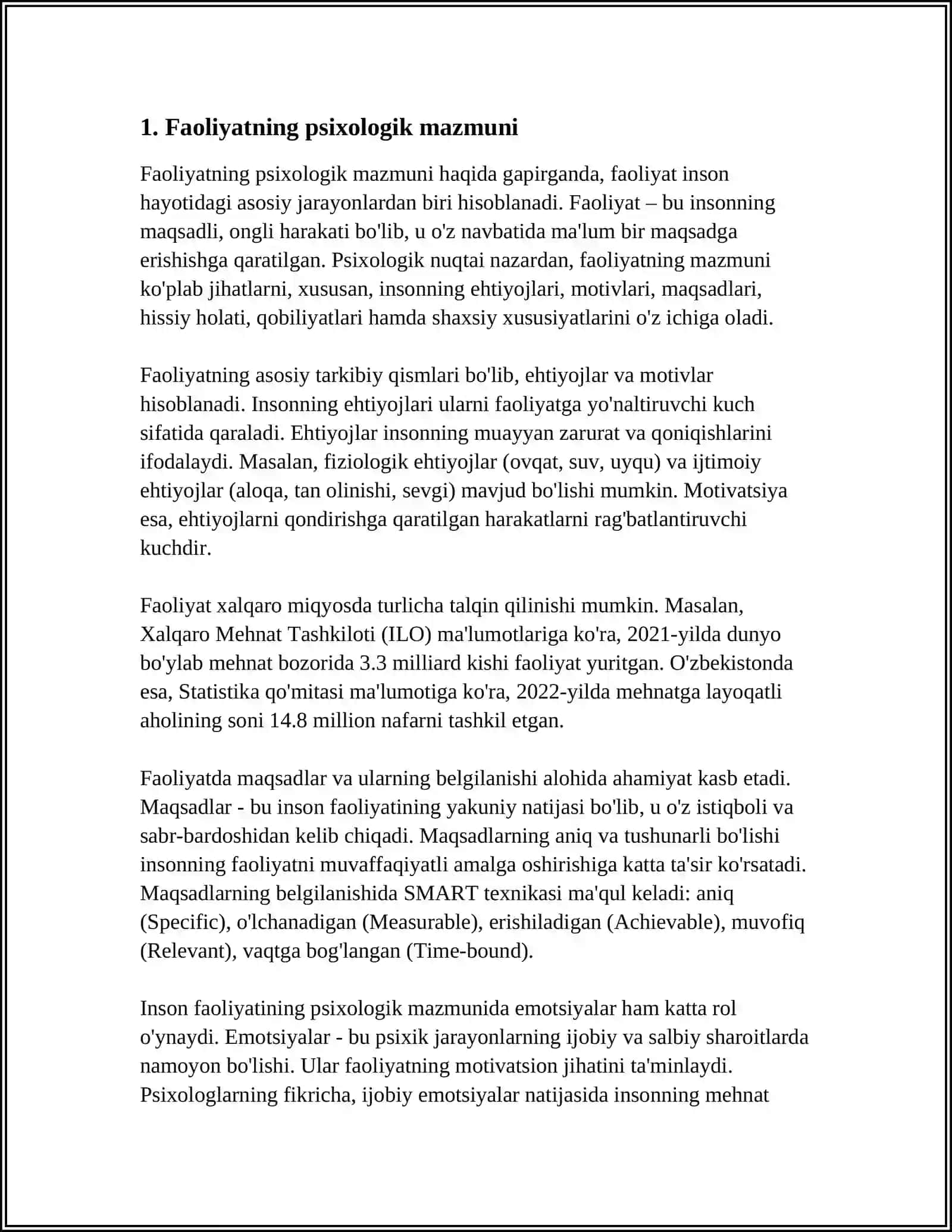 FAOLIYATNING UMUMIY PSIXOLOGIK TAVSIFI 3