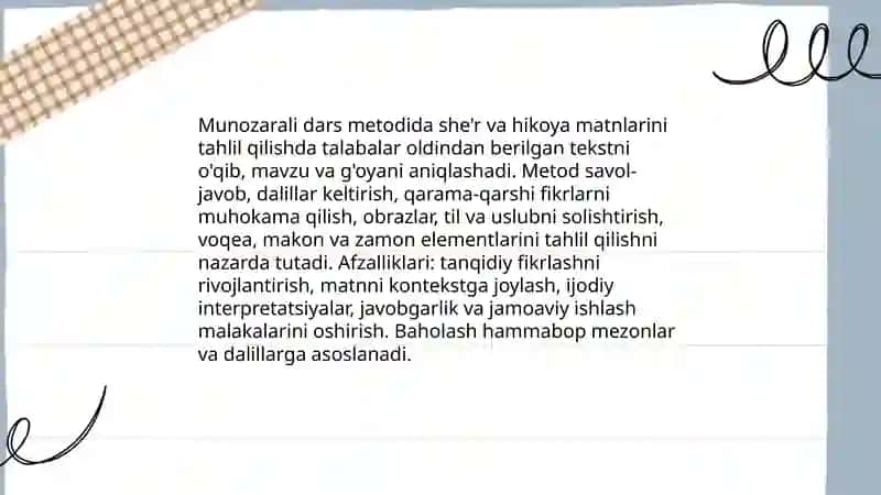Badiiy asar matni tahlili 3