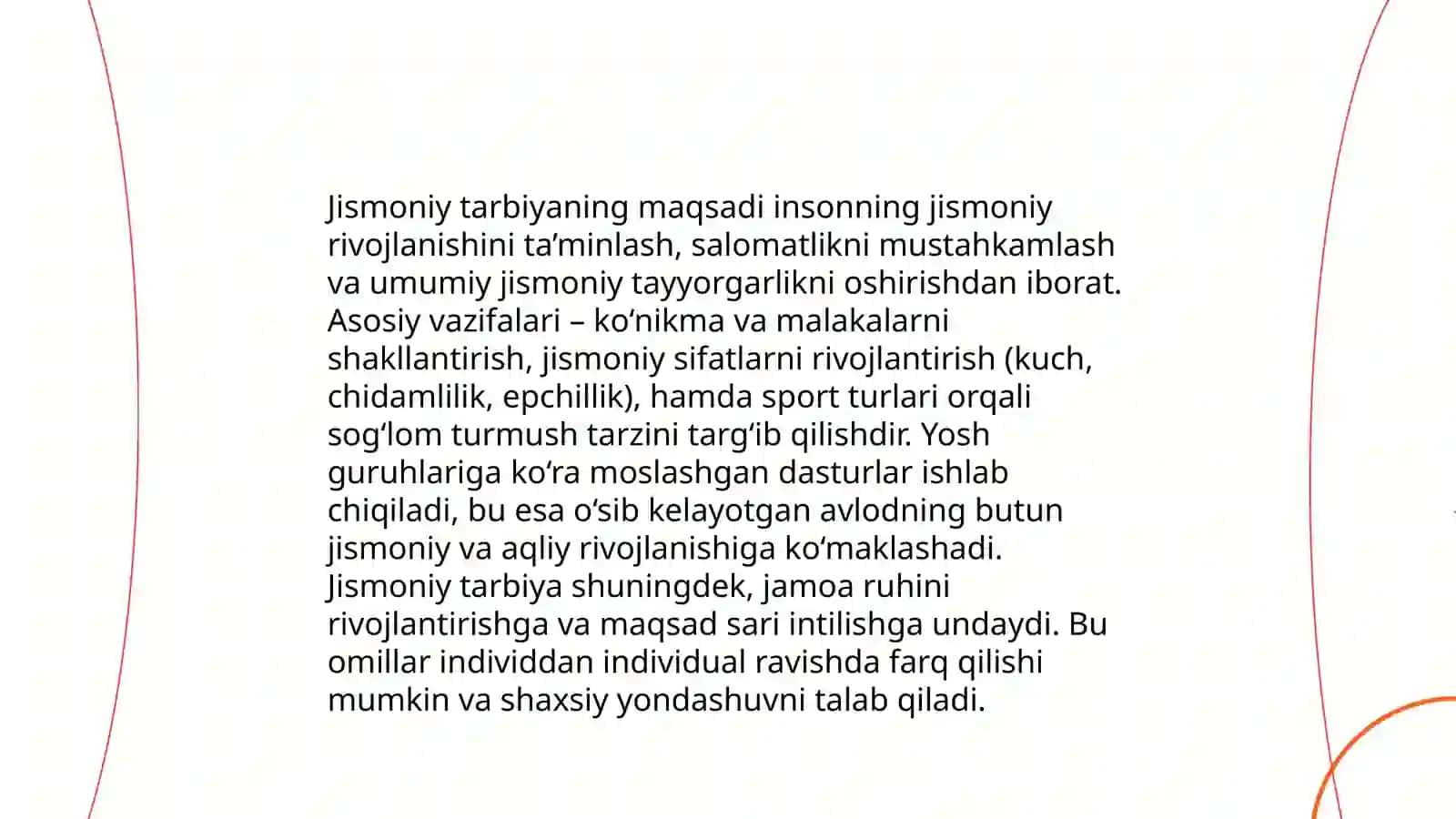Maktabgacha taʼlimda bolalar jismoniy tarbiya metodikasining vazifalari 3