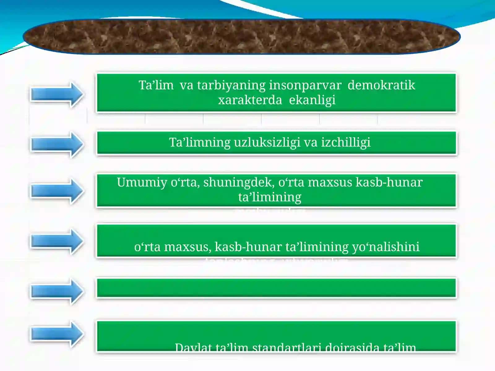 o‘zbekiston Respublikasida ta’lim tizimi va pedagogika fanining rivojlanishi 3