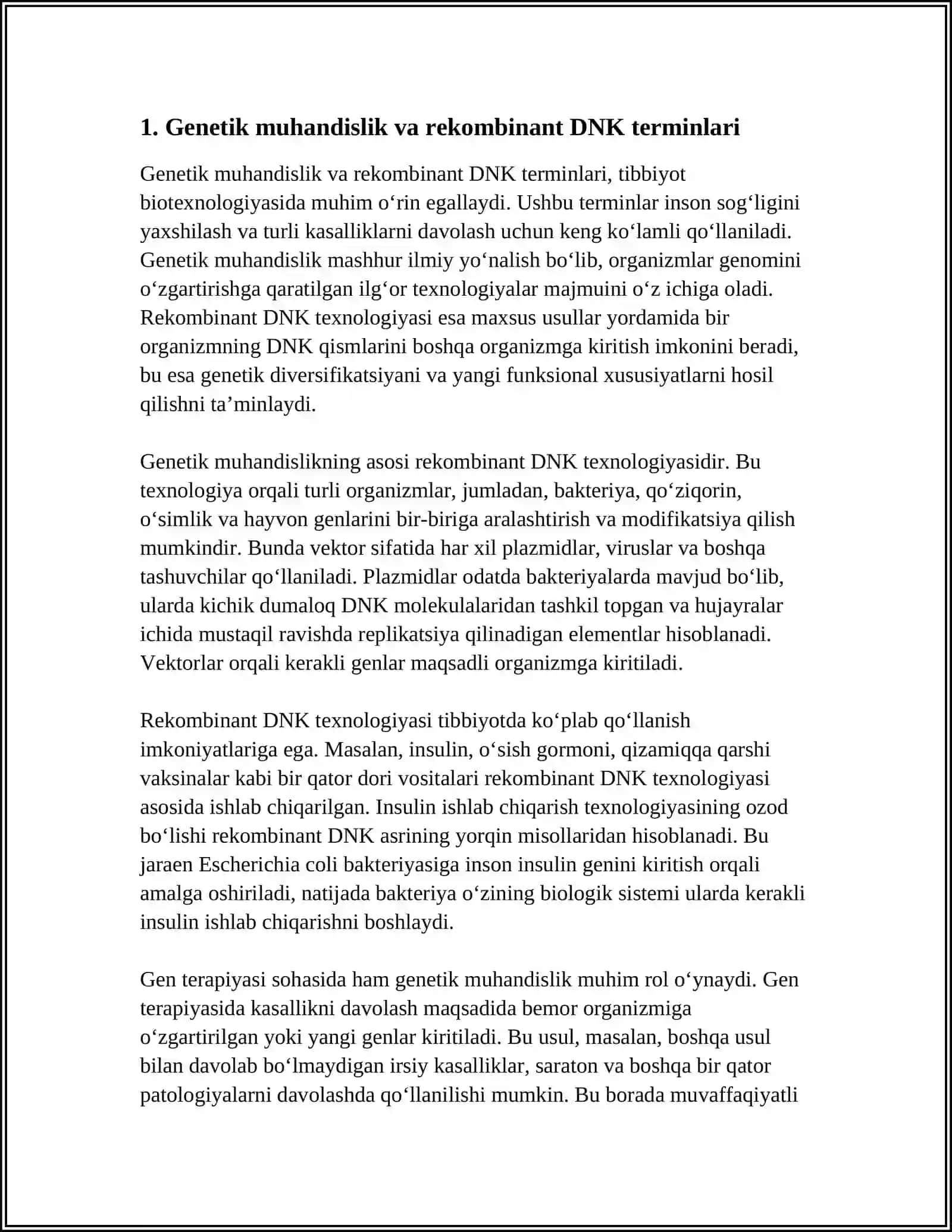 TIBBIYOT BIOTEXNALOGIYASIDA QO'LLANILADIGAN TERMINLARI 3
