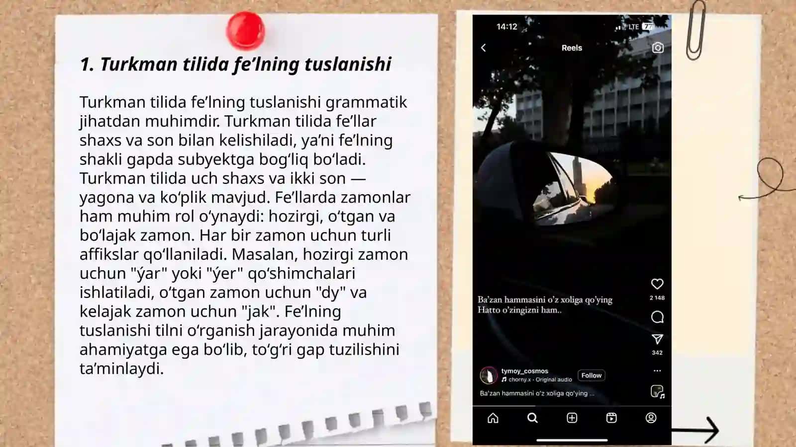 Turkman tilining o’ziga xos grammatik xususiyatlari 3