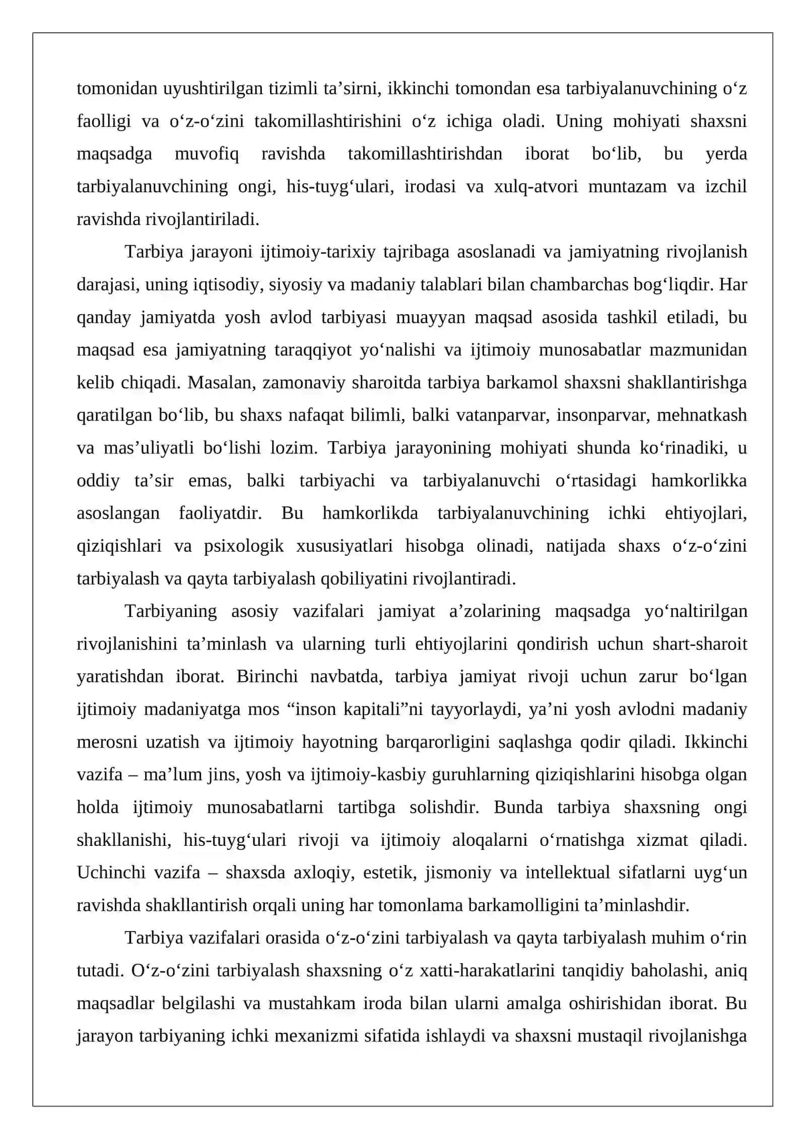 arbiya mazmuni (aqliy, axloqiy, siyosiy-g‘oyaviy, mehnat, jamoatchilik faolligini tarbiyalash 3