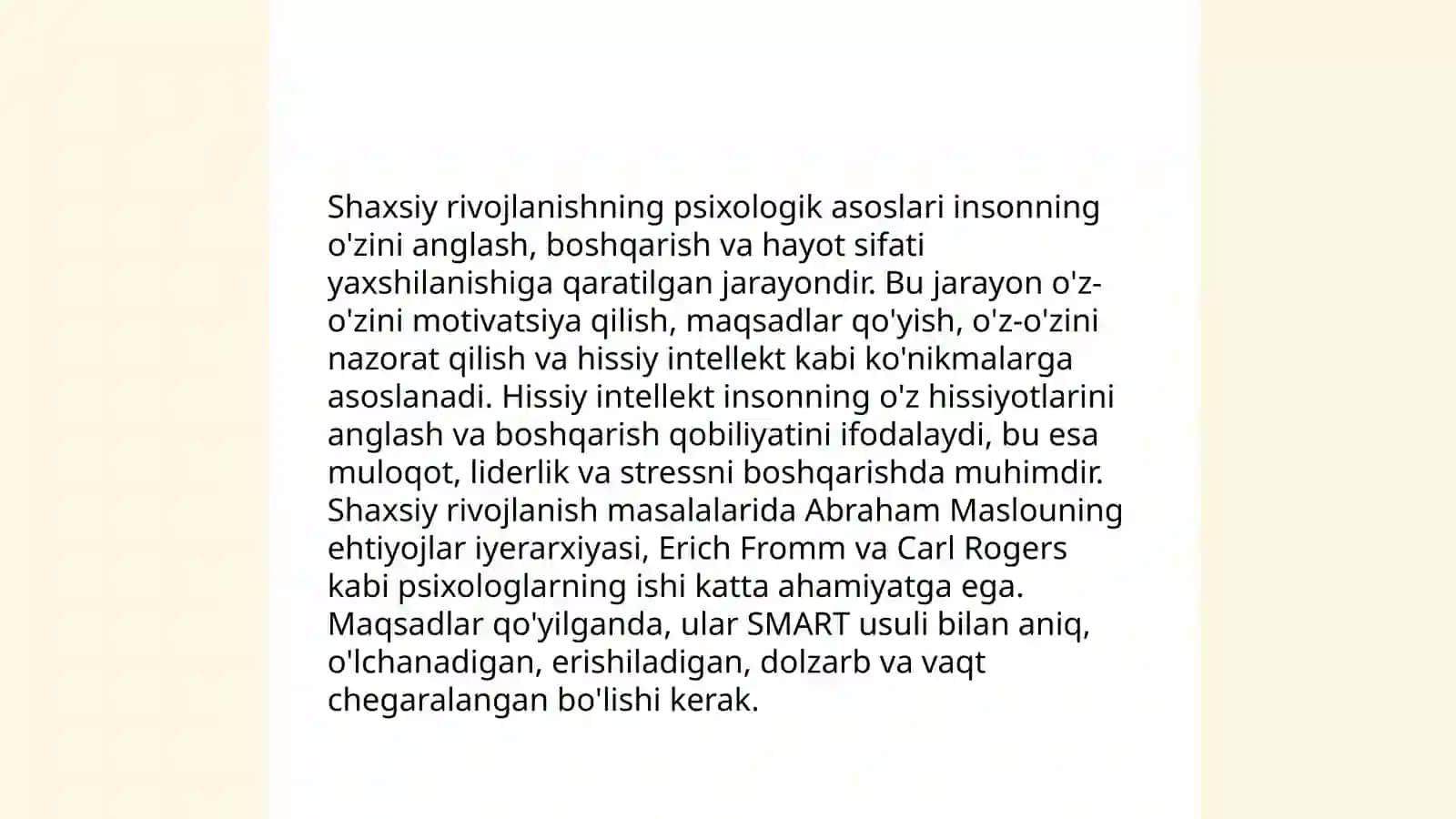 Shaxsning rivojlanishi tarbiyasi va ijtimoiylashuvi 3