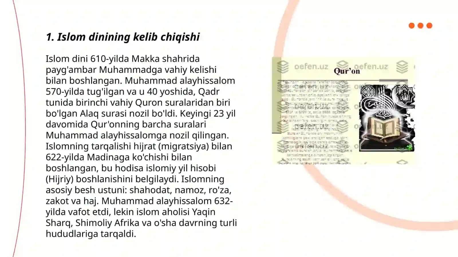 Islom dini haqida toliq malumot 3