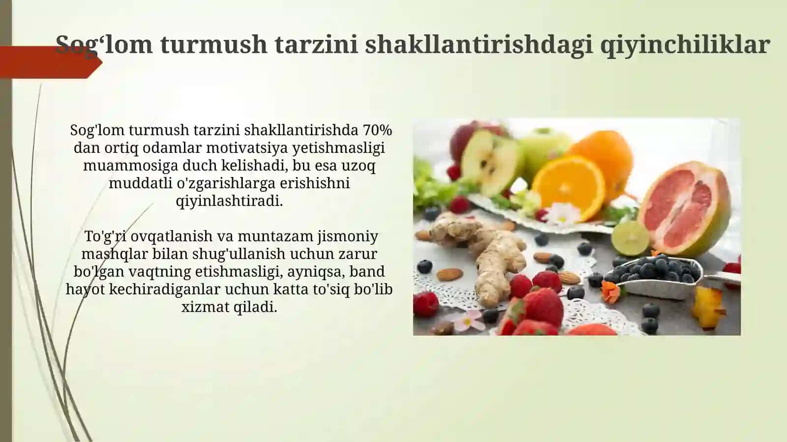 Sog'lom turmush tarzini shakllantirishning muammolari 3