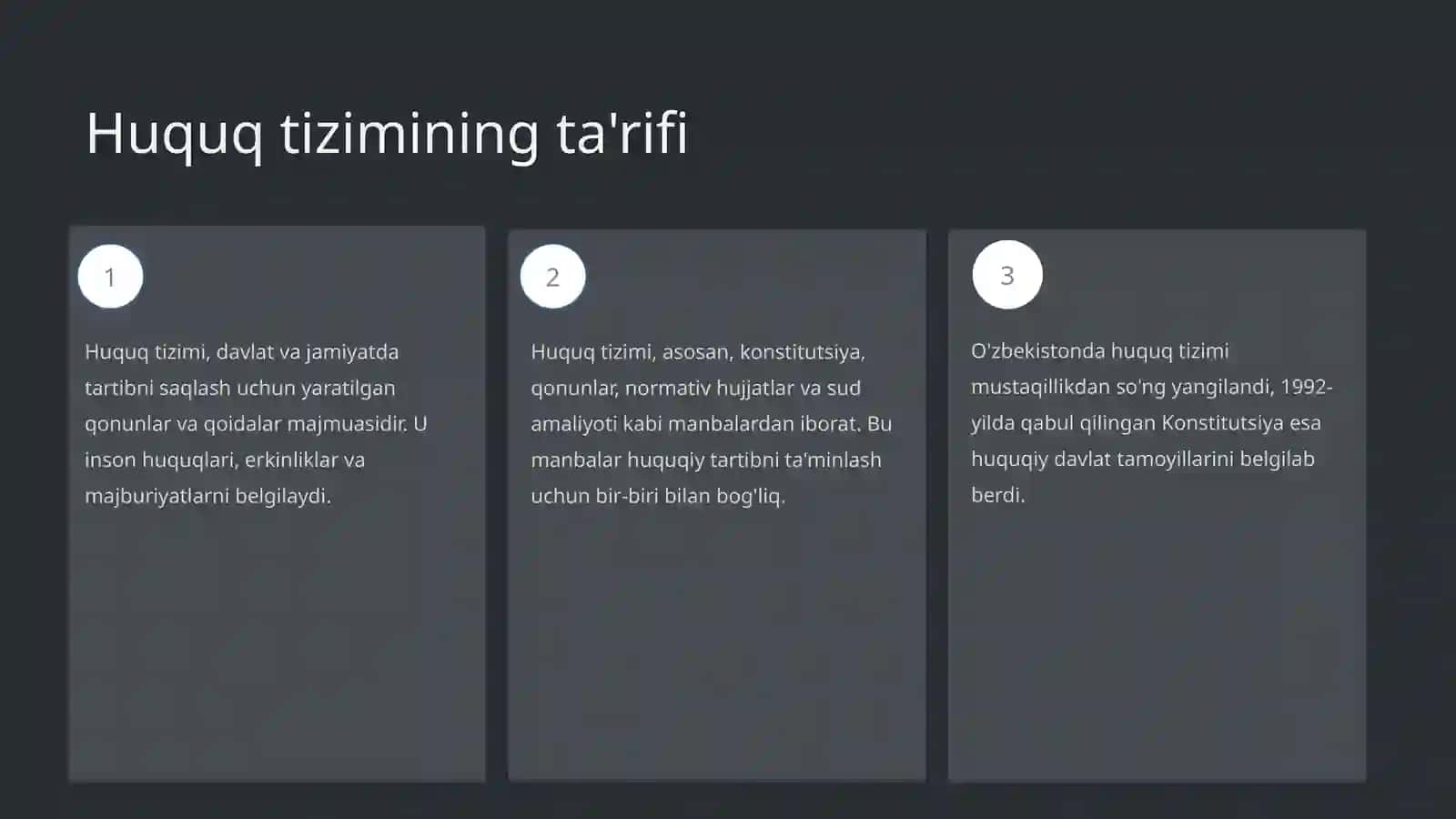 Huquq tizimi va huquqiy tizim 3