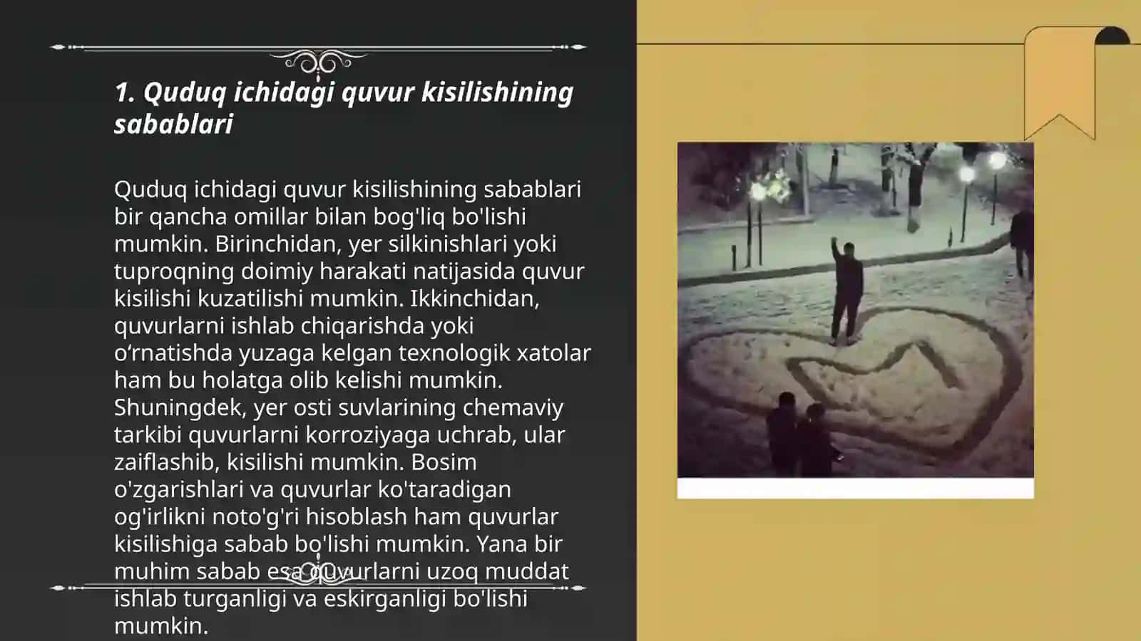 Quduq ichida qisilib qolgan quvurning ushlab qolgan joyini aniqlash 3