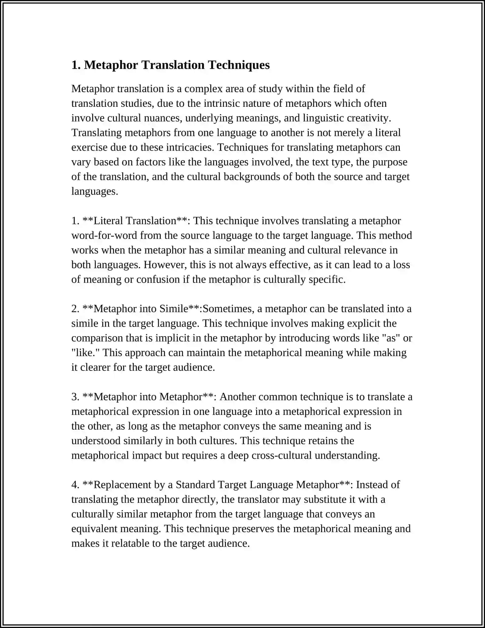 TRANSLATION OF FIGURATIVE LANGUAGE 3