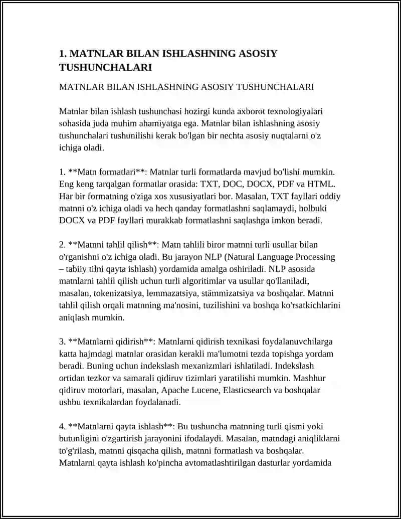 MATNLAR BILAN ISHLASH FUNKSIYALARI 3