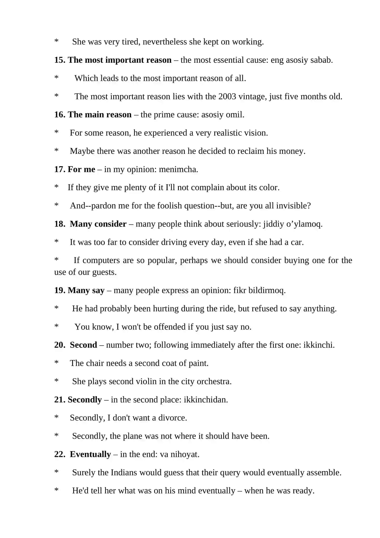 Presenting an argument 3