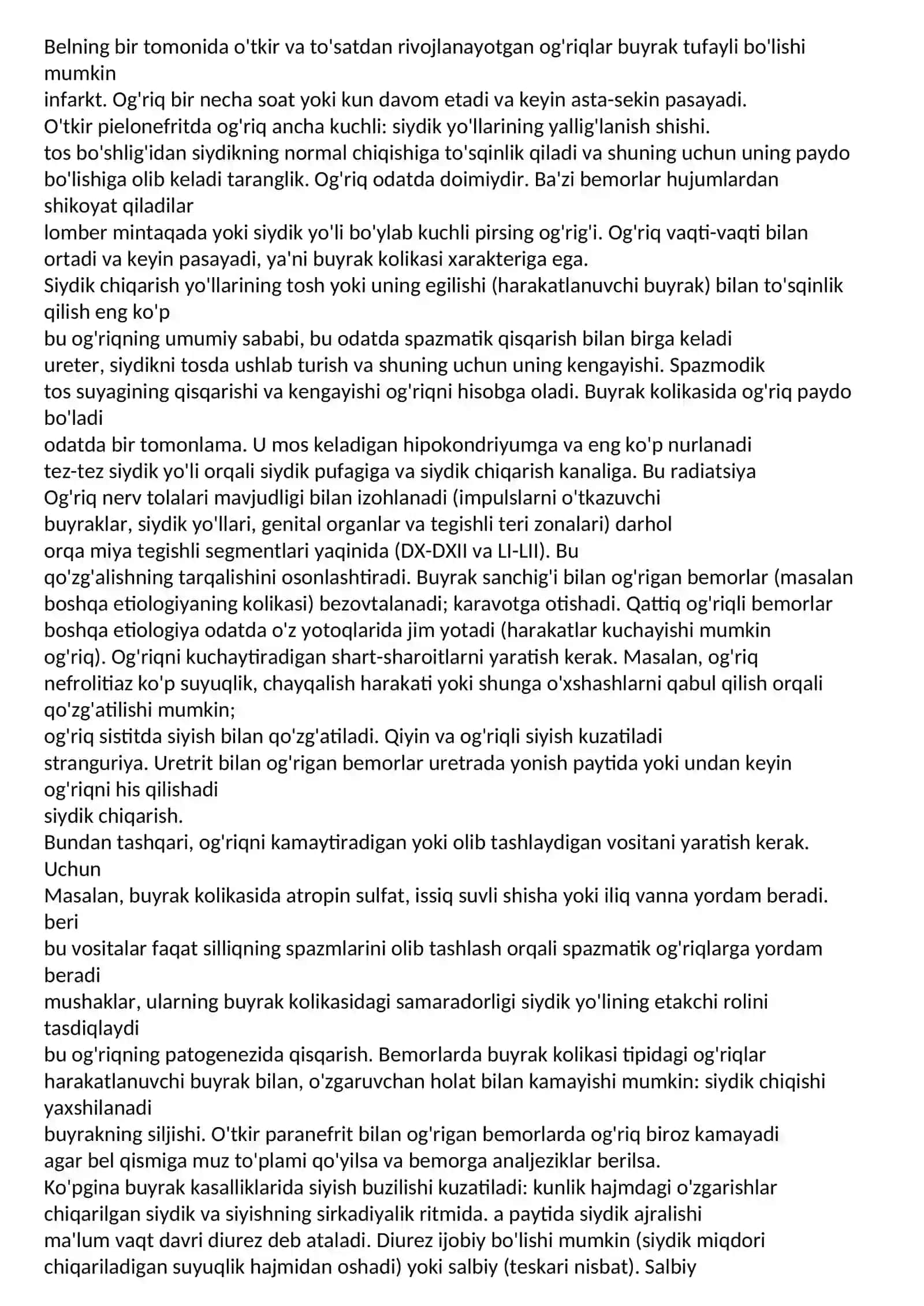 Siydik chiqarish tizimi kasalliklari 3