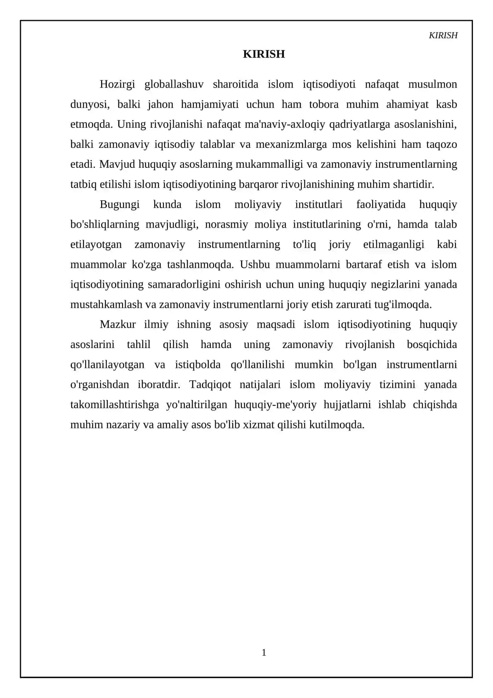 Islom iqtisodiyotining huquqiy asoslari va zamonaviy instrumentlari 3