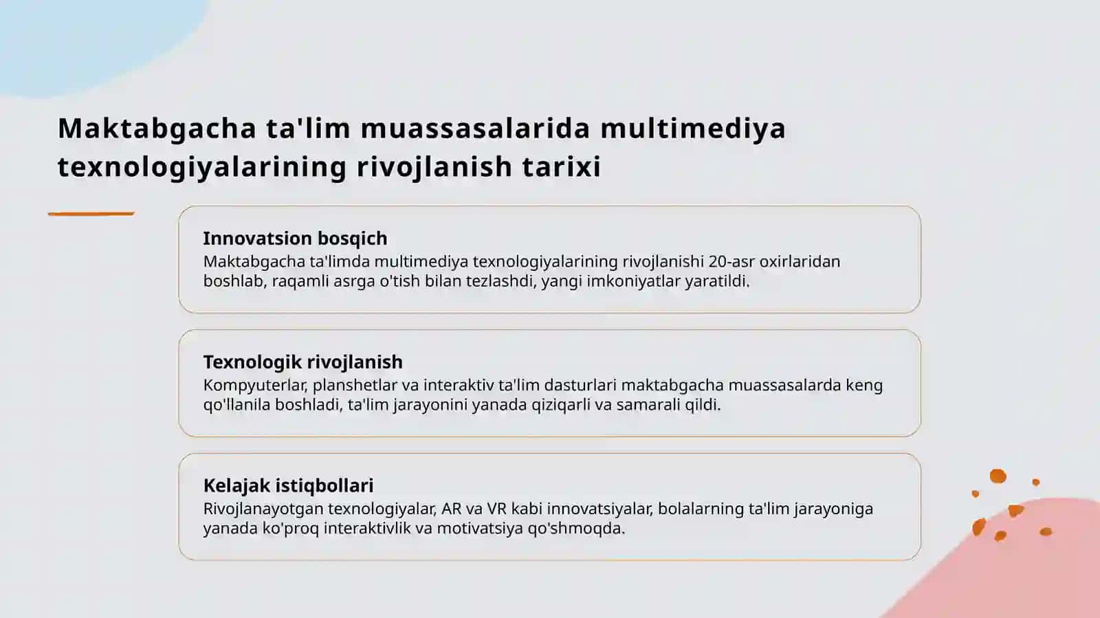Maktabgacha taʼlim tashkilotlaridagi multimediya dan foydalalanish 3